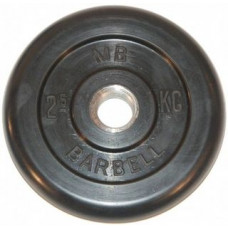 Диск обрезиненый черный MB Barbell MB31-2,5