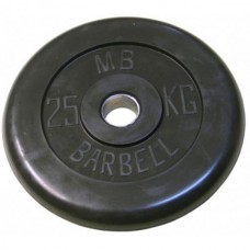 Диск обрезиненый черный MB Barbell MB31-25