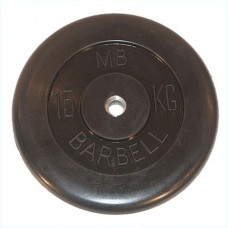 Диск обрезиненый черный MB Barbell MB31-15