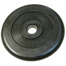 Диск обрезиненый черный MB Barbell MB31-20